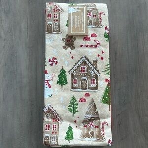 Cupcakes and Cashmere Gingerbread Kitchen Towels Set of 3 NEW